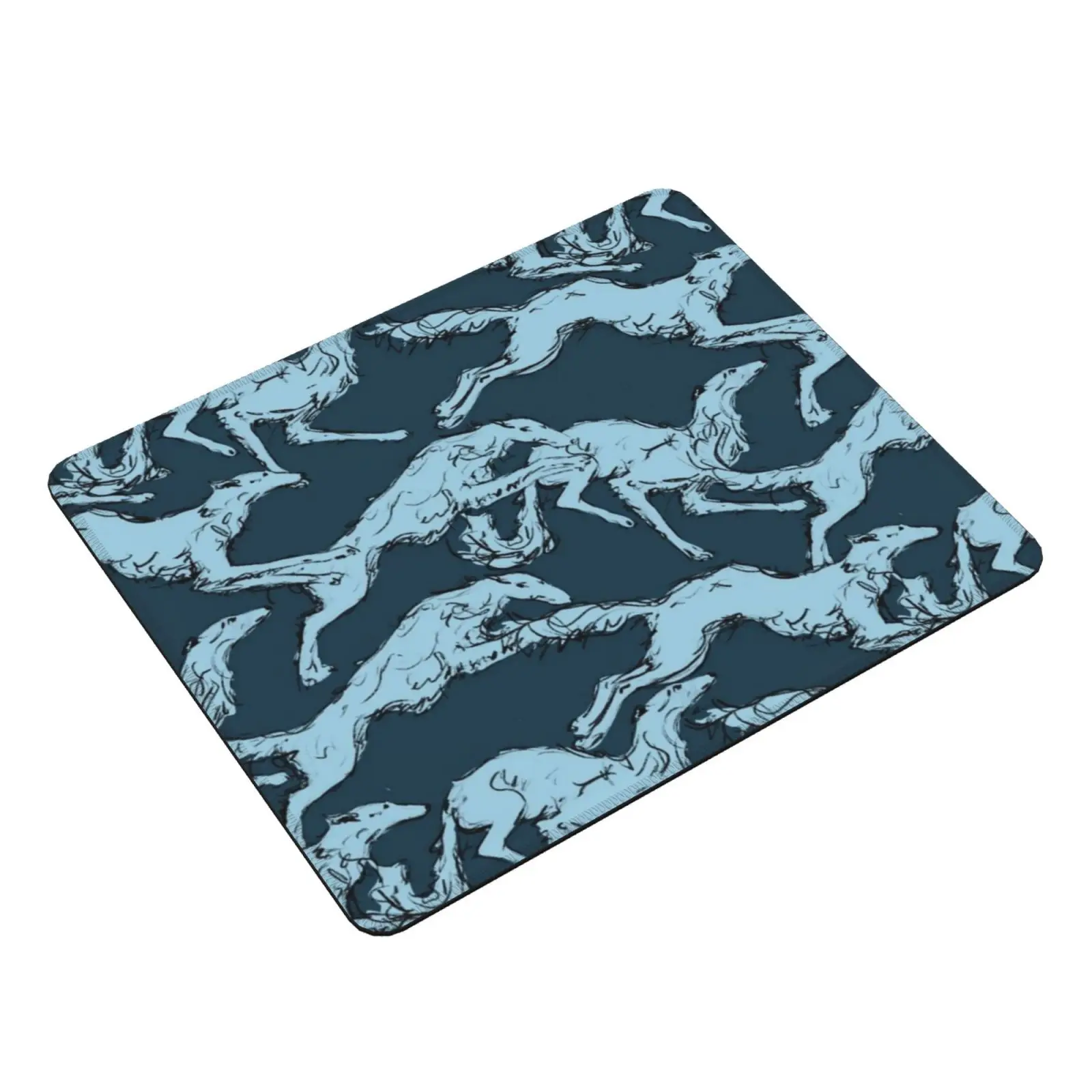 Borsois Mouse Pad DIY Print Galgo Greyhound Sighthound Dog Animal Lobitos Whippet Magyar Agar Windspiel