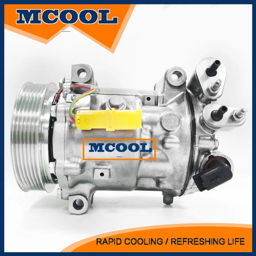 

AC Compressor For Peugeot 407 508 607 For Citroen C5 C6 6453PP 6453RE 6453RF 6453RT 6453SN 6453SP 6453WW 9800840380 9671340580