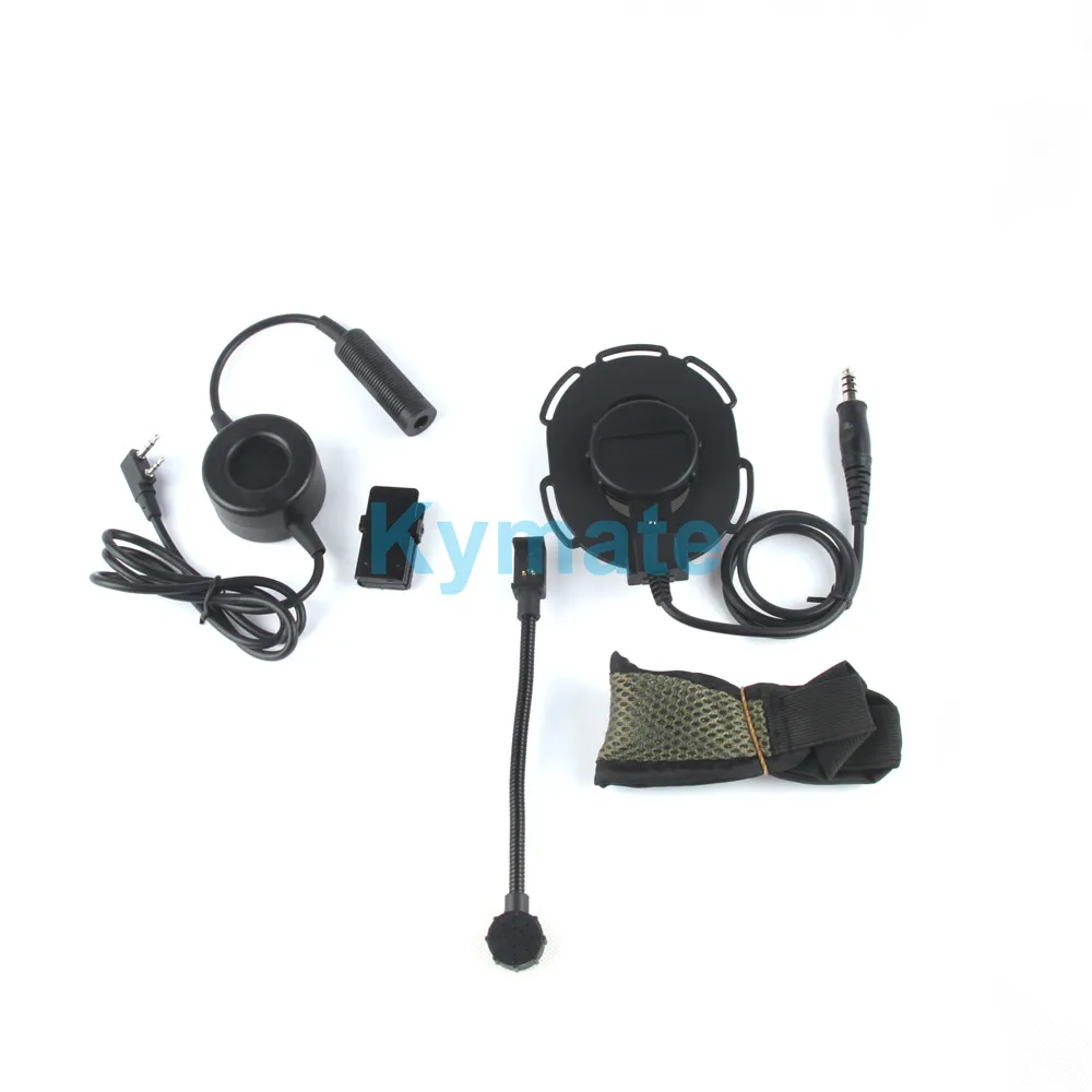 P16A-PK01 Tactical Bowman Elite II Radio Headset Earpiece With U94 Style PTT 2 Pin For Kenwood Baofeng UV-5R UV-82 Two Way Radio