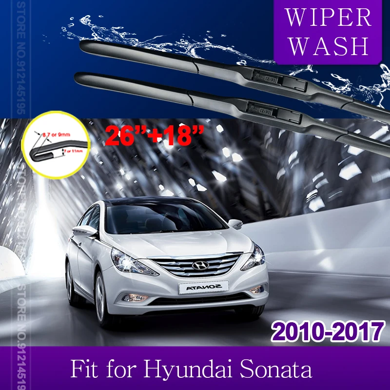 for Hyundai Sonata YF LF 2010~2017 Car Wiper Blade Windscreen Windshield Wipers Car Accessories 2011 2012 2013 2014 2015 2016