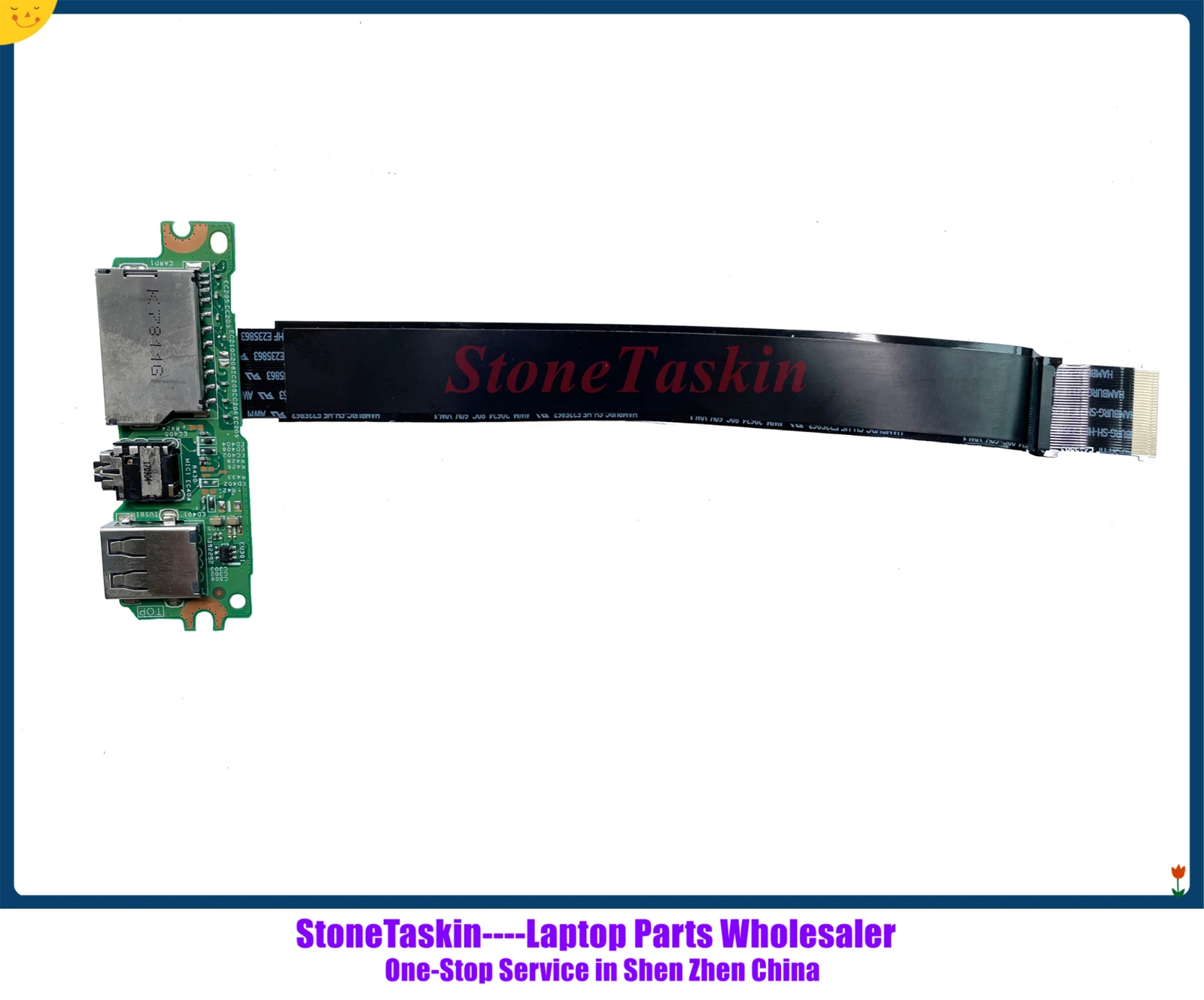 StoneTaskin Original For Dell Vostro 3567 3568 USB Audio Reader Board WVYY9 0WVYY9 CN-0WVYY9 M223W 0M223W CN-0M223W 100% Tested