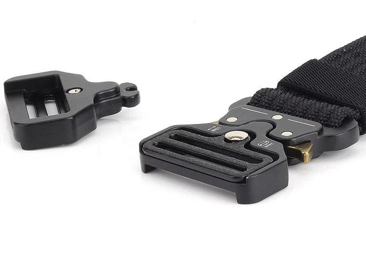 Hssee Retro taktischen Gürtel für Männer Metalls chnalle Schnell verschluss Militär armee Gürtel robuste Nylon Outdoor Casual Gürtel Gürtel männlich – Detail 5