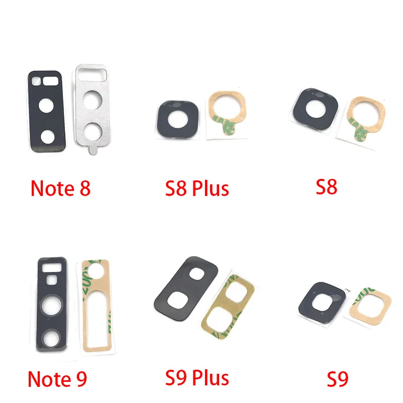 Cámara de vidrio para Samsung S9 S10e S10 5G S20 S21 Plus Ultra Note 8 9 10 Lite Lente de cámara trasera con pegamento y herramienta de reparación 3