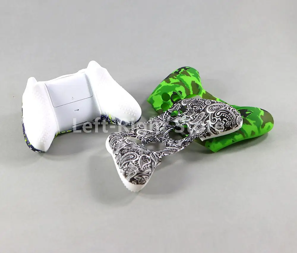 1pc transferência de água caso de silicone macio para xbox série x/s controlador pele protetora gamepad borracha pele joystick capa escudo