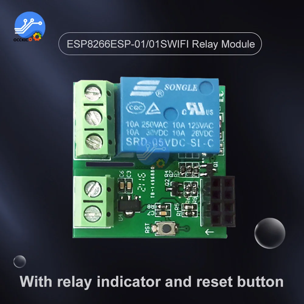 DC5V ESP8266 ESP-01/01S WIFI Relay Module Independent Backplane Relay Module IoT Smart Home Remote Control Relay Module