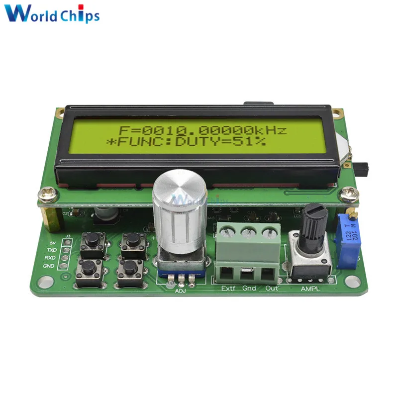 DDS Function Signal Generator Module LCD Display Sawtooth Triangle Wave Sine Square Sawtooth Wave With 50MHz Frequency FYE050