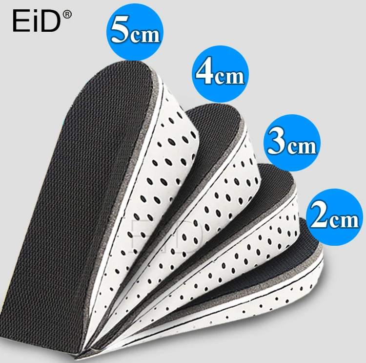 EiD 1 Pair Hot EVA Comfortable Height Increase Insole Unisex Insert Memory Foam Insoles Shoes Full Hlaf Pad Cushion Women Men