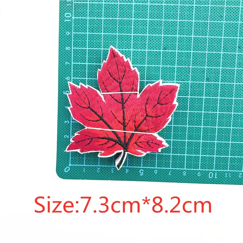 90pcs 9 Colorful Leaf Fully Embroidered Iron On Applique Patch for cloth garment sew craft comsume