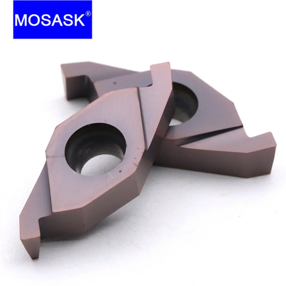 MOSASK 10pcs FVC1604R 150 200 ZP15 CNC Lathe Tool End Face Grooving Machining Processing Tungsten Carbide Inserts