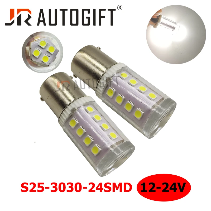 

50x Car Signal Lamp 24 led 3030 SMD 1156 Ba15s Led P21W 1157 BAY15D S25 Bulbs 12-24V Turn Signal Light Reverse Rear Parking Lamp