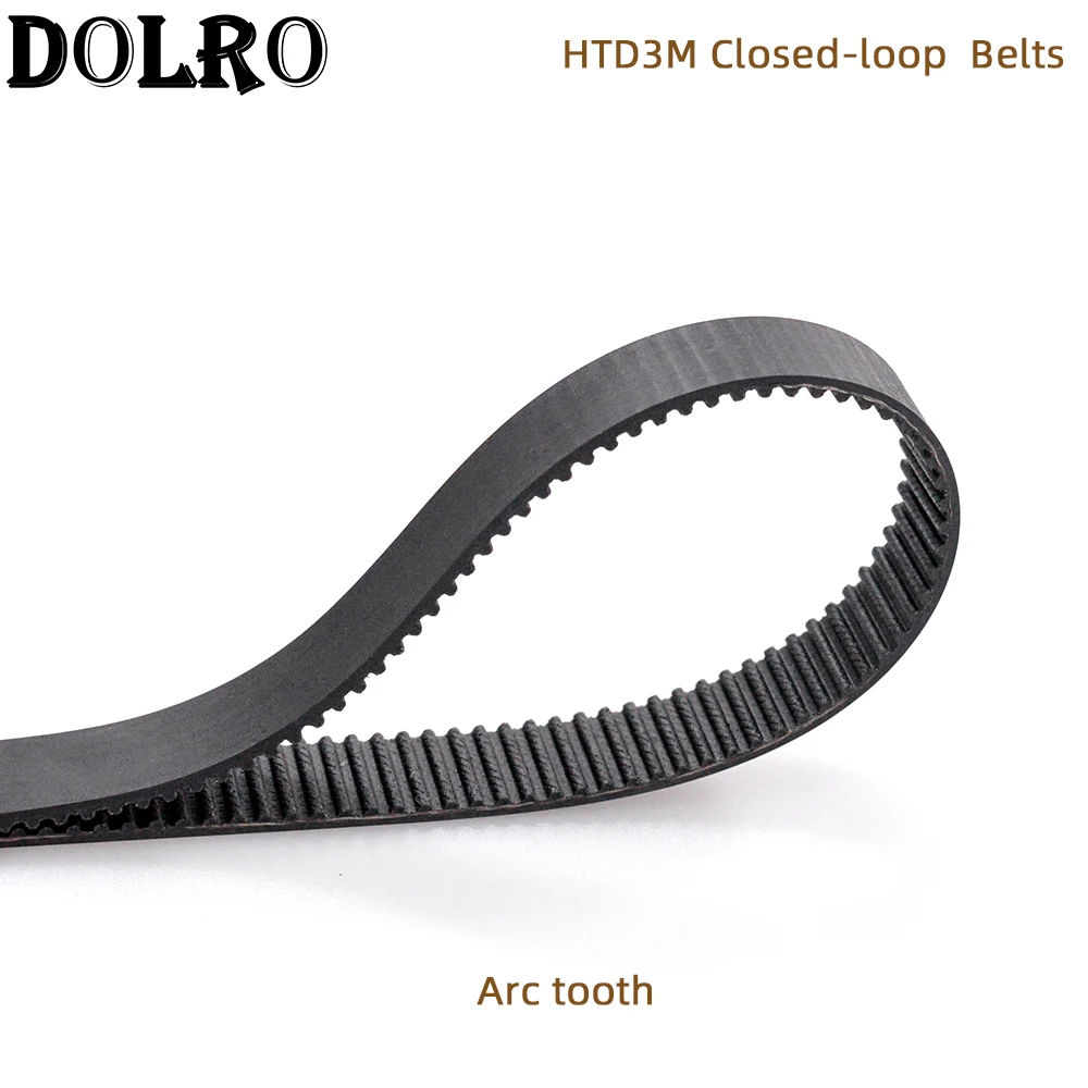 Arc HTD 3M Timing belt C=336 339 342 345 348 351 354 357 360 363 width 6/9/10/12/15/20mm Rubbe Closed Loop Synchronous pitch 3mm