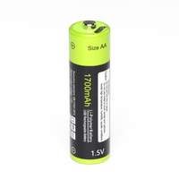 ZNTER 2/4pcs AA Rechargeable Battery 1.5V 1700mAh USB Charging Lithium Battery Bateria with Micro USB Charging Cable