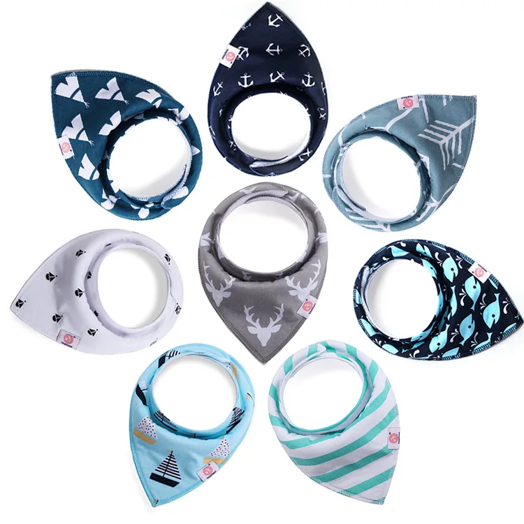 10 Pcs/Lot Baby  Bibs Extra Soft Natural Cotton Baby Drool Bib Towel  Saliva Triangle Dribble Saliva Towel For Baby Girls Boys