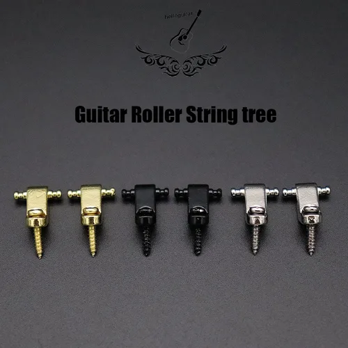 Imagen 1 del producto Rodillo de cuerdas para guitarra, árbol de sujeción de bajo, guías de cuerda con tornillos, piezas de guitarra eléctrica, 2 uds.