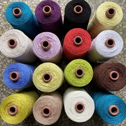 500G Mercerized Cotton Yarn Candy Color Crochet Thread Close-fitting Woolen Thread Hollow Clothes Shawl Hand-knitted Thread