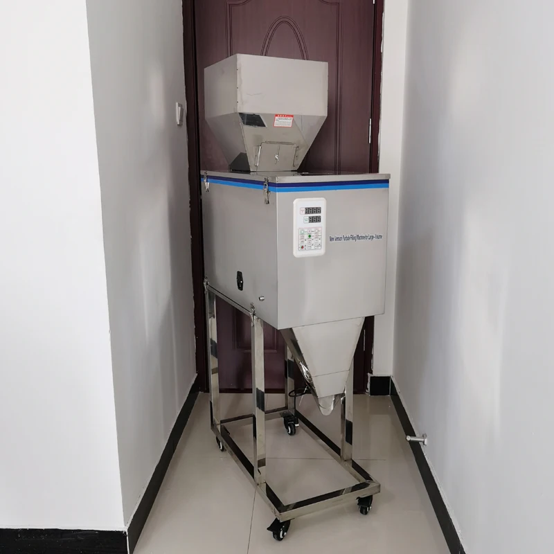 Macchina imballatrice intelligente per polvere di granuli con pesatura automatica, macchina imballatrice intelligente per semi di cereali, foglie di tè, sale e riso