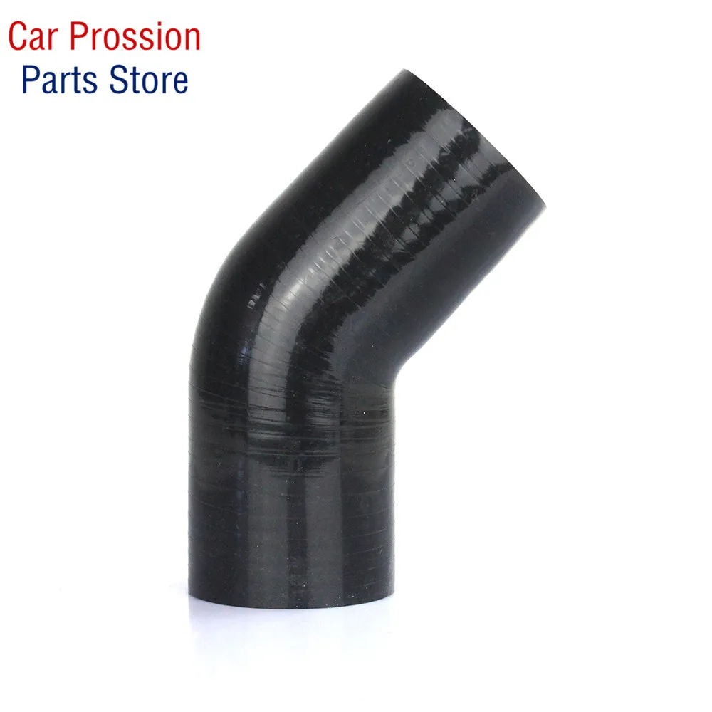 Silicone Elbow Hose 45 Degree 38 51 57 63 70 76 83 89 102MM Rubber Joiner Bend Tube for Turbo Cold Air Intake Connection