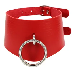2023 Gothic Black Pu Leather Choker Necklace Collar Neck Punk Pendant Necklaces Goth Choker Women Girls Rock Sexy Jewelry Gift