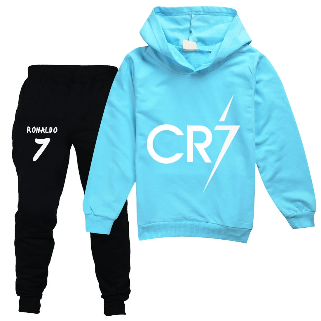 CR7 Cosplay Boys Girls Clothing Sets Spring Autumn Kids Outfits Hoodie Shirt+Pants 2Pcs Tracksuit Children Clothes Jogging Suit