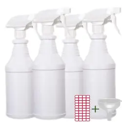 Artracyse Empty Spray Bottles 500/600/1000ml Adjustable Spray Head Mist Plastic Spray Bottle for Cleaning Solutions Gardening