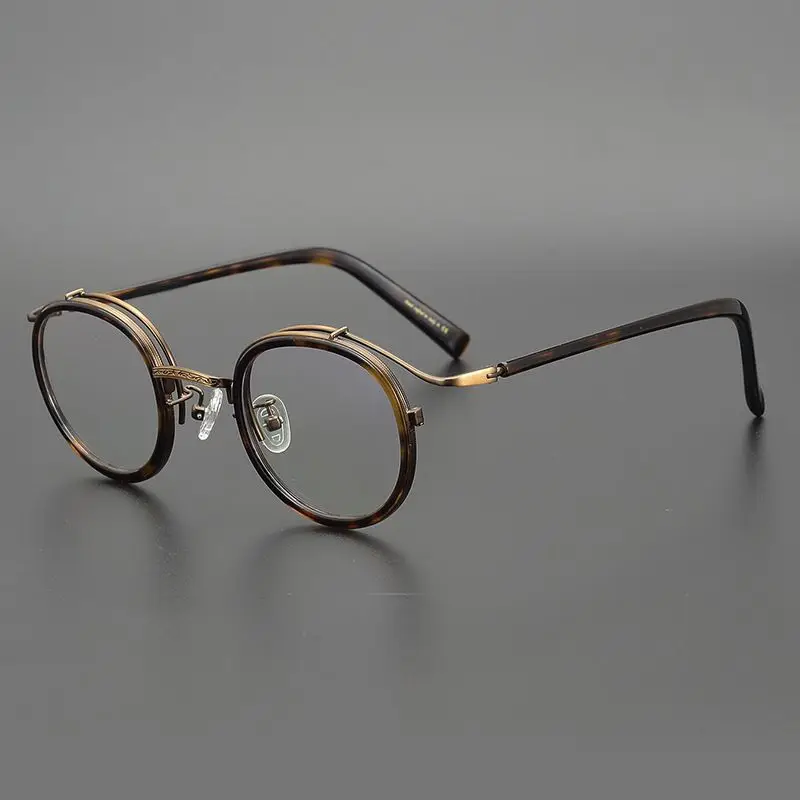 Top Quality Japanese Handmade Retro Round Glasses Frame Men Women Eyewear Classic Prescription Optic Vintage Reading Eyeglasses