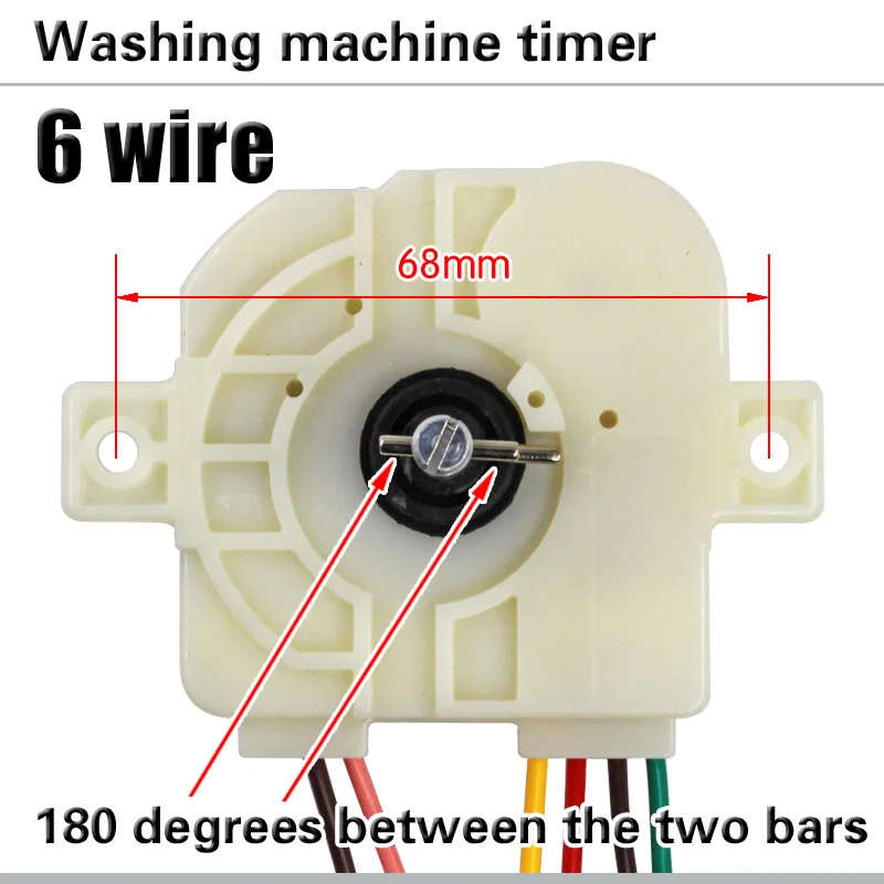 6 wire 180 degree washing machine timer Washing machine timer switch Wash timer Semi-automatic double-cylinder washing machine