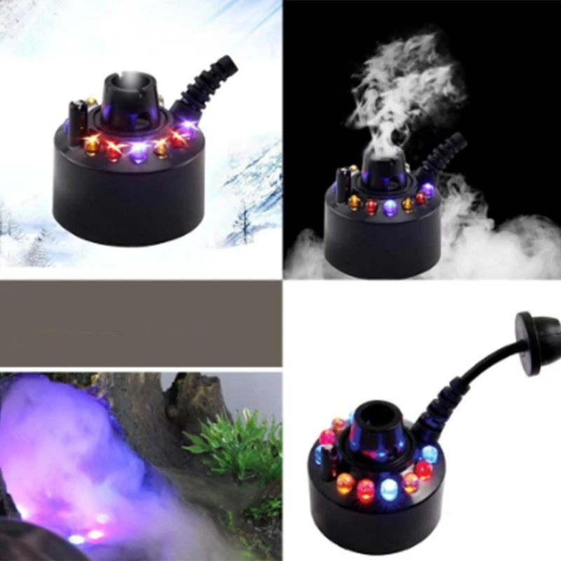 12 Led Industrial Incubator Humidifier Pond Atomizer Air Udifiermih DC 24V Mist Maker Fogger Water Fountain