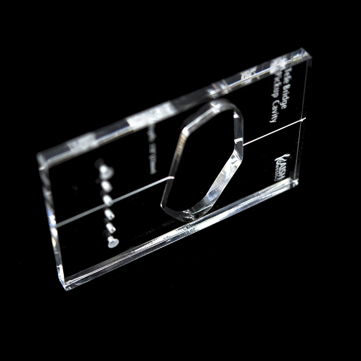 KAISH Acrylic Pickup Routing Template Pickup Templates for Tele Body or Pickguard Rout