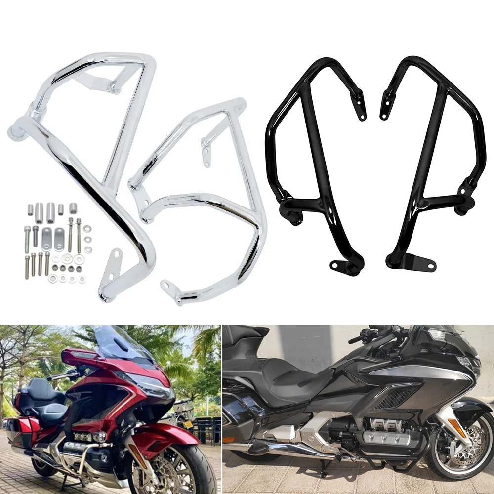 Motorcycle Engine Guard Crash Bar Bumper Stunt Cage Protector For HONDA Gold Wing 1800 GL1800 F6C Goldwing GL-1800 F6B 2018-2023