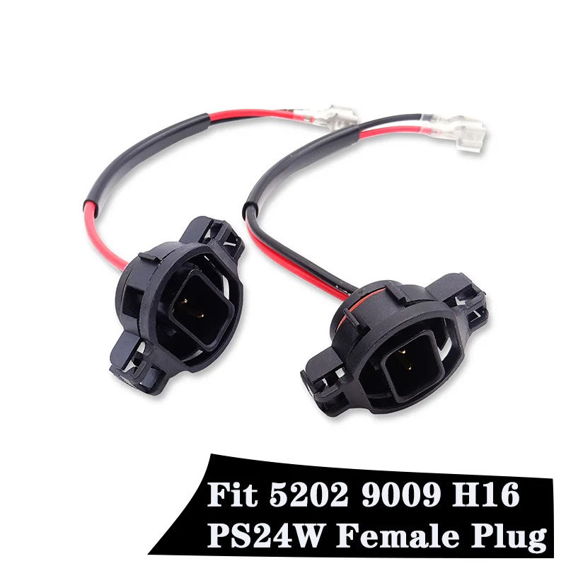 

Подходит для 5202 9009 H16 PS24W женский HID светодиодный противотуманный фонарь разъем штекер переходник провод для Chevrolet Dodge светильник