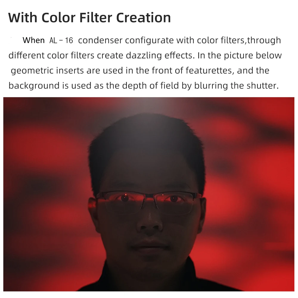 Light & Shadow Shaping - with imagers / projection Attachments Creative lighting Optical Snoot Adjust Geometric Shape Modeling