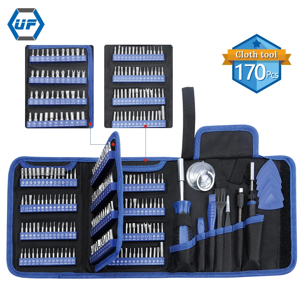 Precision Screwdriver Set 140 in 1 Magnetic Bits Mine Small Portable Hand Tool Kits for Xiaomi Mobile Cell Phone PC Watch Repair