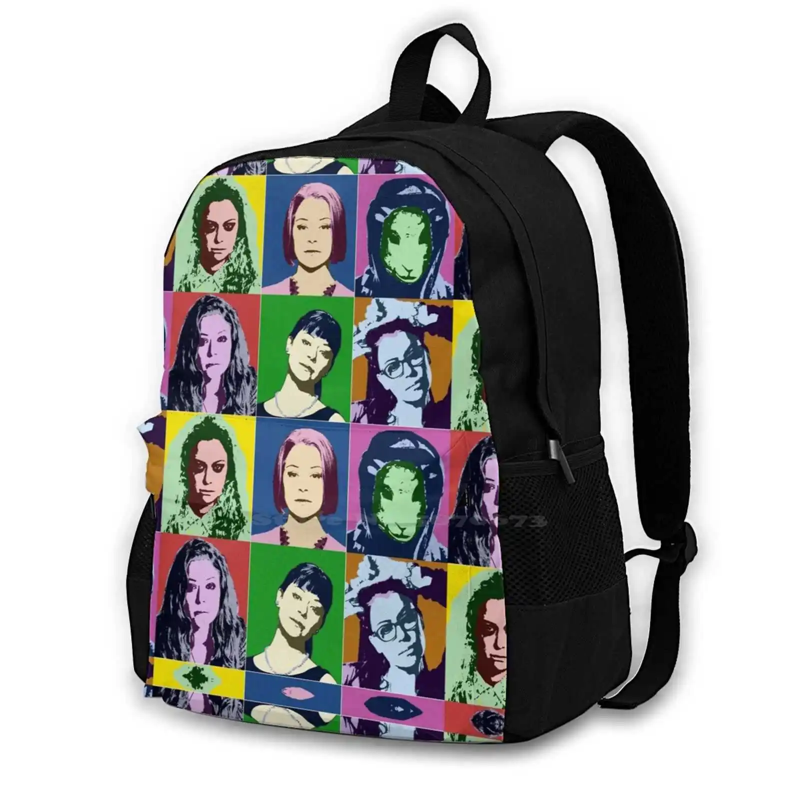 Clone Pop Large Capacity School Backpack Laptop Bags Orphan Black Clone Club Popart Sestra Dna Sarah Alison Cosima Helena