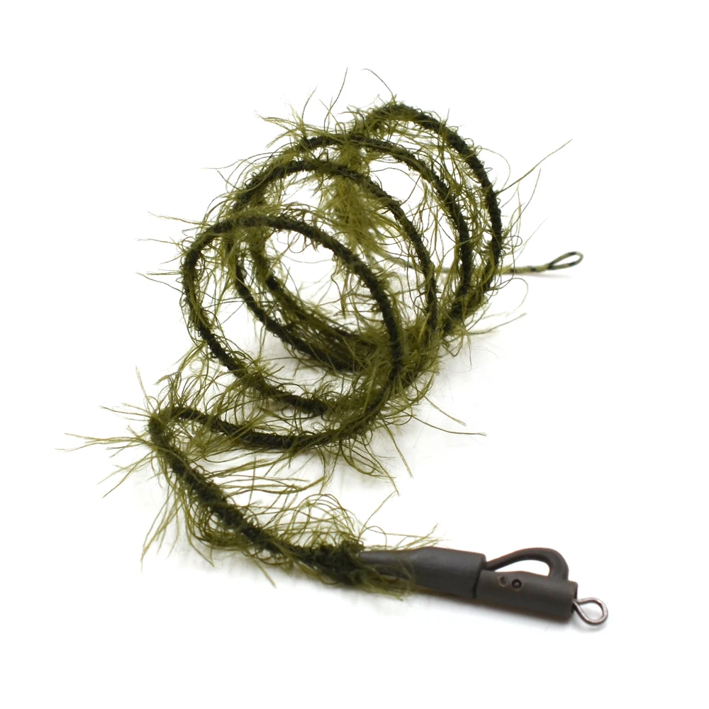 MNFT 1Pcs Carp Fishing Weed Link Leadcore Line Leader Camo Weed Effect Lead Core Carp Hair Rigs Tackle