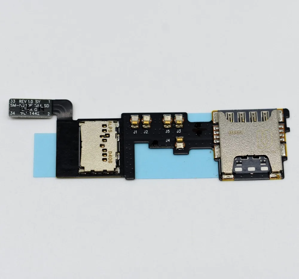 Slot para cartão SIM com cabo Flex para Samsung Galaxy Note 4, slot para cartão de memória Micro SD, qualidade superior, N910, N910F