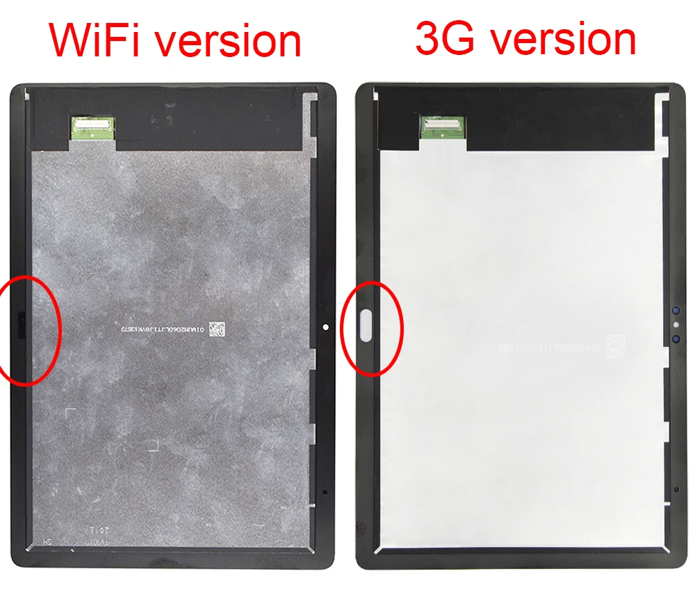 Montagem do digitador da tela sensível ao toque, Huawei MediaPad T5, AGS2-L09, AGS2-W09, AGS2-L03, AGS2-W19, 10.1 ", Novo