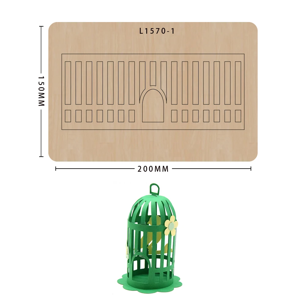 Decorative birdcage Cutting dies for decorative items Punching tools Nonwoven cutting Suitable for common die-cutting machines o