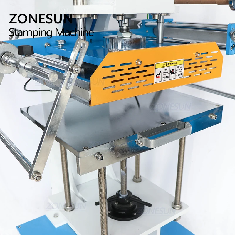 ZONESUN ZS-819Q 300*400mm Automatic leather LOGO Creasing Embossing machine for Cosmetics Business Card Hot Foil Stamping