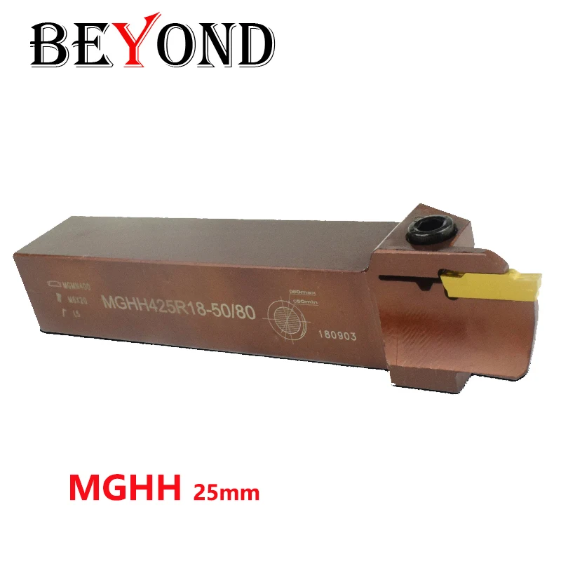 

BEYOND MGHH225R10 MGHH425R15 MGHH325R MGHH525R MGHH 20/800 CNC Lathe for Grooving Spring Steel High Hardness Turning Tool Holder