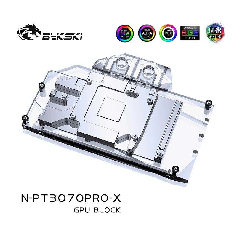 Bykski GPU Custom Water Cooling Block For Palit RTX 3070 GamingPro OC Full Cover Watercooler CPU GPU, N-PT3070PRO-X