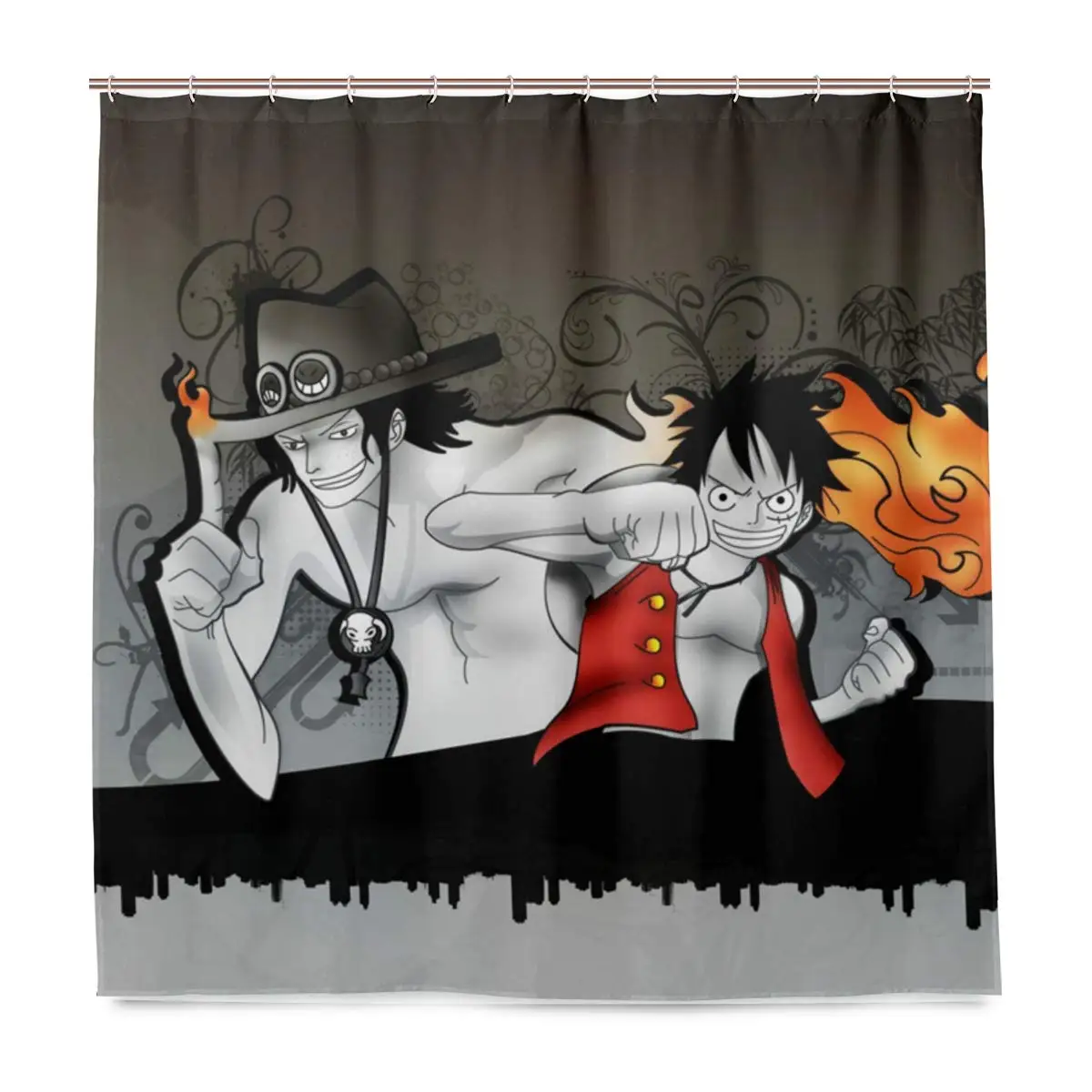 

Anime Painting Art Liner Waterproof Polyester Fabric Bathroom Shower Curtain