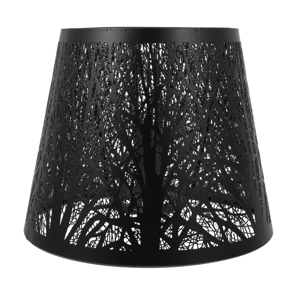 

Lamp Shade Lampshade Cover Table Shades Metal Light Clip Iron Shadow Tree Floor Decorative Black Chandelier Replacement Lamps