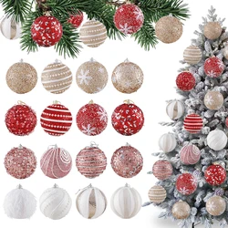 1Pc 8CM Glitter Big Christmas Balls Christmas Tree Ornaments Balls Xmas Tree Decorations Hanging Pendants Navidad 2023 New Year