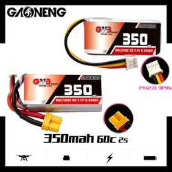 5PCS/SET Gaoneng Gnb 350Mah 2S 7.4V 60C/120C HV Lipo Battery XT30 Plug/PH2.0 Plug For Beta75X Rc Drone Fpv racing Drone