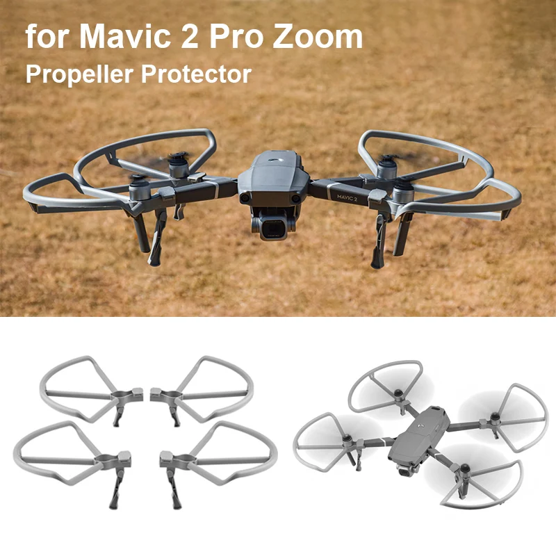 for Mavic 2 Pro Zoom Propeller Guard Drone Props Blade Protector Cage Cover with Height Extender Landing Gear Drone Accessories