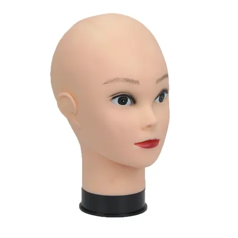 Skallig skyltdocka huvudstativ DOCKA Skyltdocka huvud för kepsar peruker fransar smycken mask massage till salu perukställ 12 best sales perukskyltdocka - №8