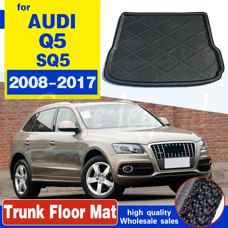 

Car Boot Cargo Liner Tray Trunk Floor Mat Liner Carpet Tray Waterproof Accessories For AUDI Q5 SQ5 8R 2008 2009 2010 2011-2017