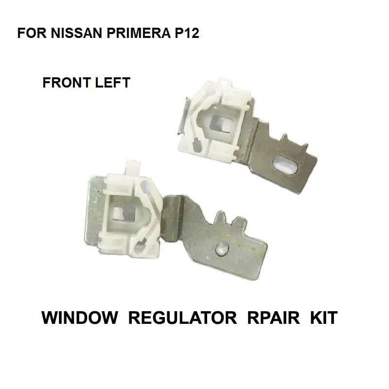 x10 set IRON CLIPS FOR NISSAN PRIMERA P12 FRONT LEFT 2002-2007 ELECTRIC WINDOW REGULATOR REPAIR KIT SLIDER CLIP