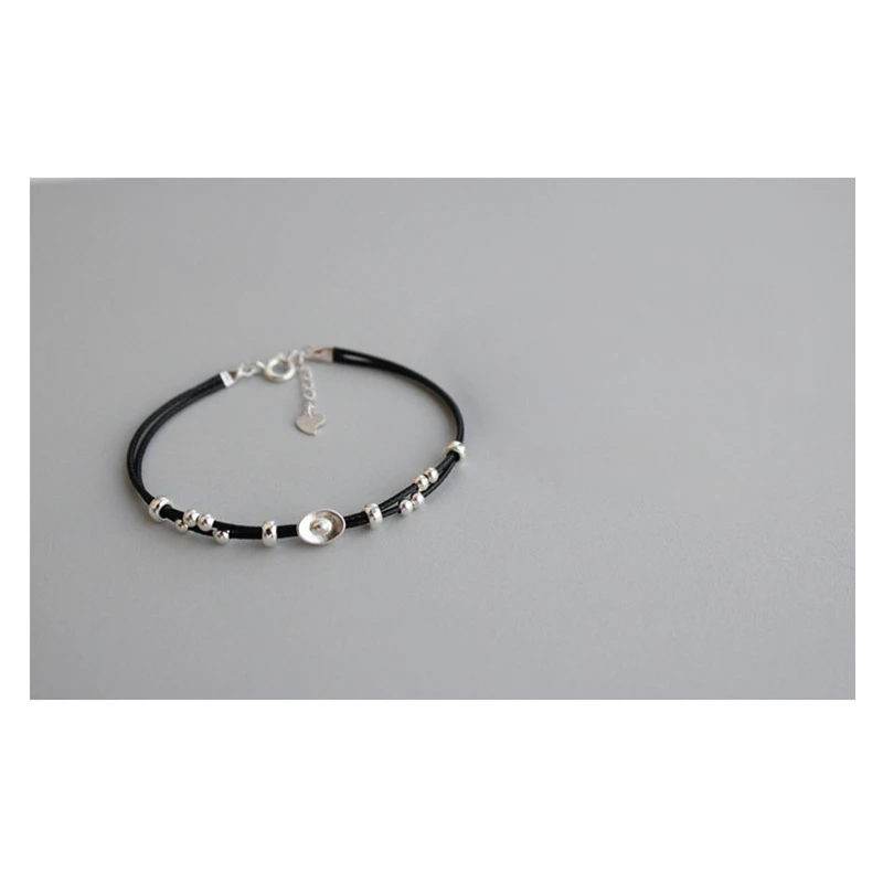 La Monada Ingots Lucky Red Thread For Hand 925 Sterling Silver Bracelet Red Thread String Rope Bracelets For Women Silver 925