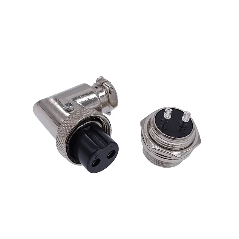 GX16W connector Diam16mm  push-pull Bent connector 2pin3pin4pin5pin6pin7pin8pin9pin10pin 7A125v GX16 Male-Female plug